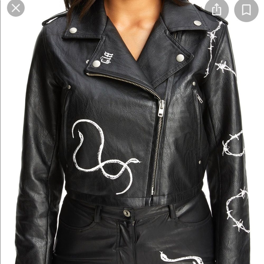 I Am Gia Vega Leather Jacket XXS
